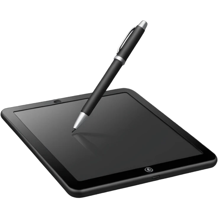 Pen tablet emoji
