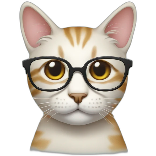Cat with glasses emoji