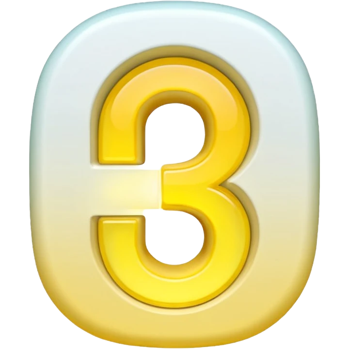 Prompt: Number "1"
Visual: Large number "1" in white.
Graphics: Yellow (#FFDF00) glow outline around the number.
Animation: Number fades in, pulse glow repeats.
Placement: Center chest zone.
Background: Transparent.
 emoji