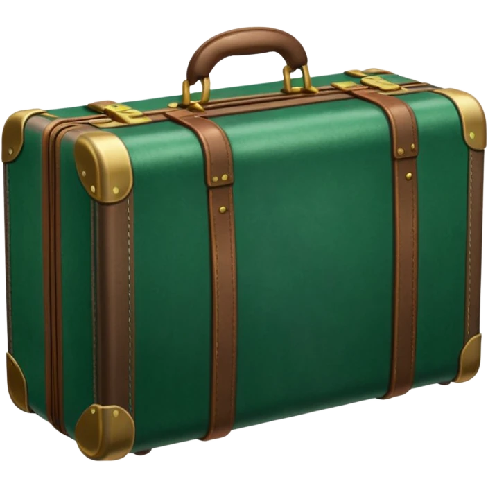 suitcase emerald color emoji