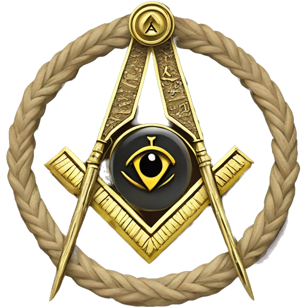 Masonic Square and Compass an emoji