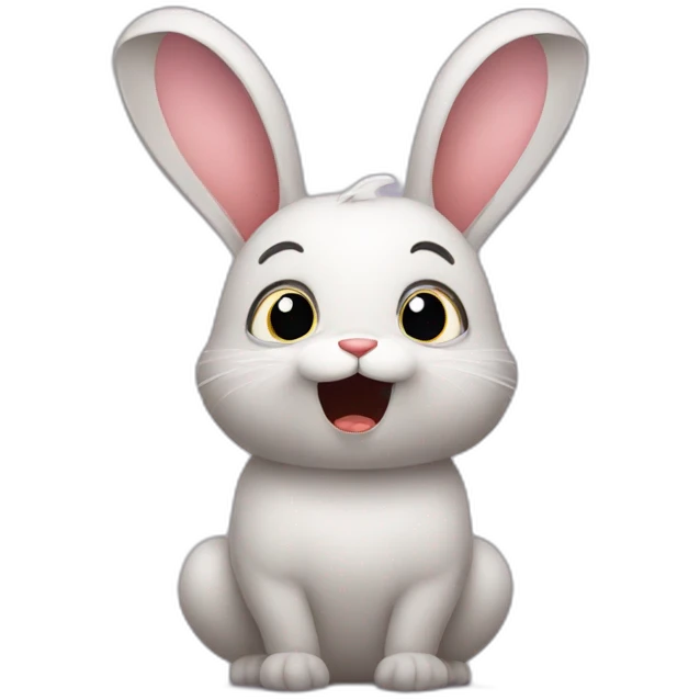 scared little bunny emoji