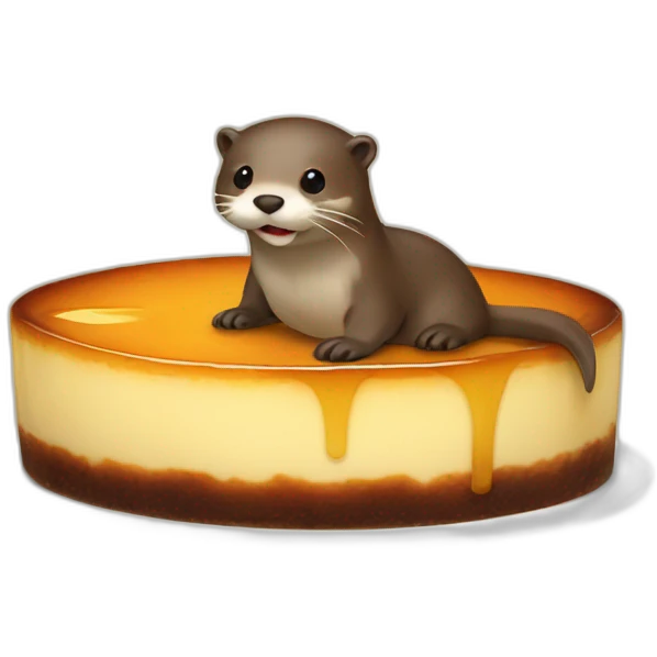 otter in a flan emoji