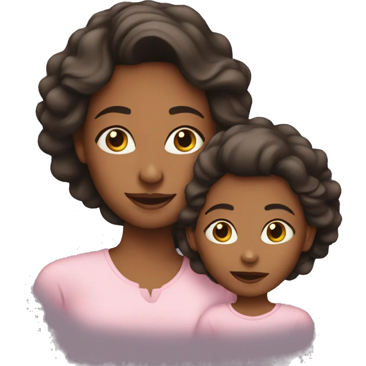 mother and daughter  emoji