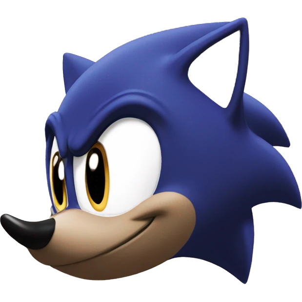 Black Sonic The Hedgehog emoji