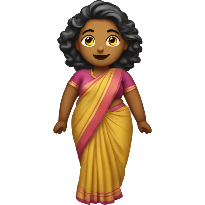 Fat saree emoji