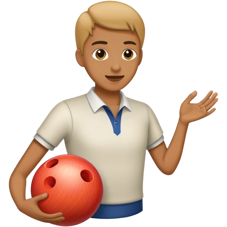 Playing bowling emoji