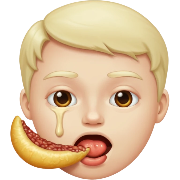 Eating anus emoji