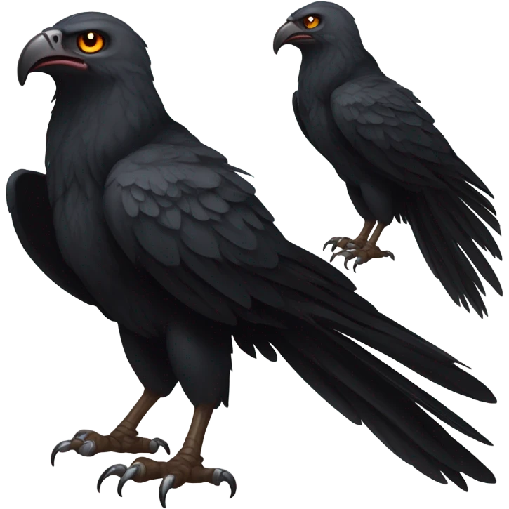 Evil buzzard bird emoji