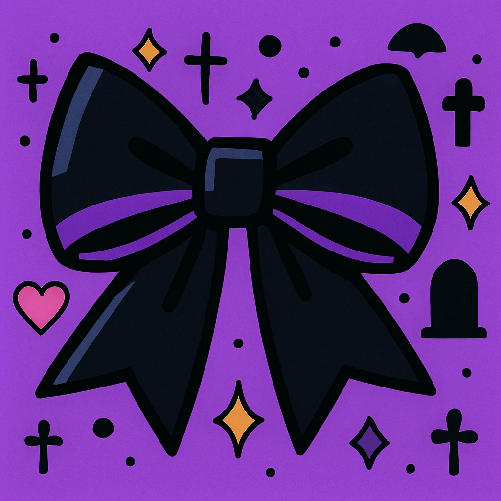 gothic bow emoji