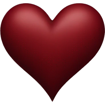 dark red heart emoji