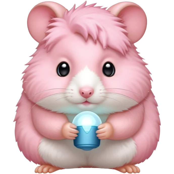 Pink colored hamster 🐹  emoji