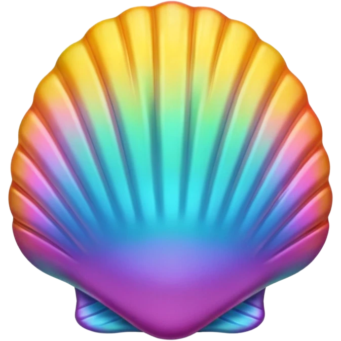 Happy shell emoji