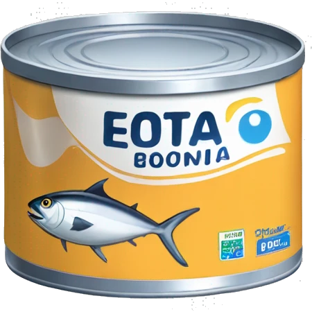  can of tuna is a compact, cylindrical container designed to preserve and store tuna fish. emoji
