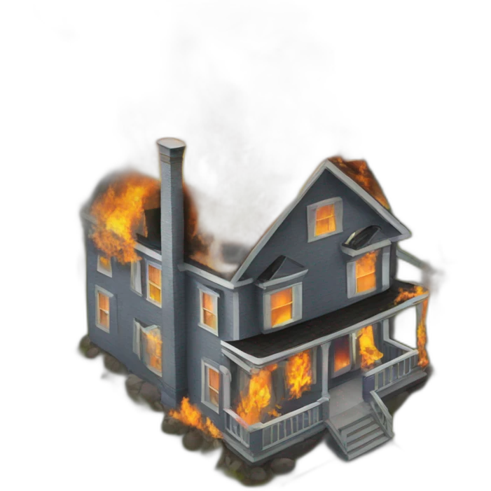 The house is on fire emoji