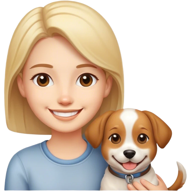 cutie with a doggie emoji