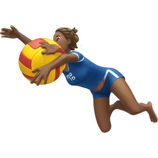 volleyball dive emoji