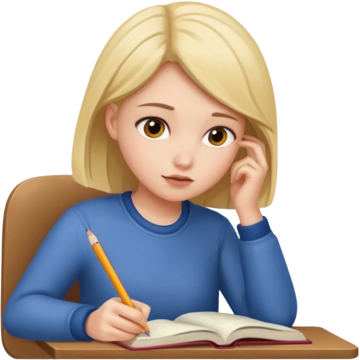 girl study emoji