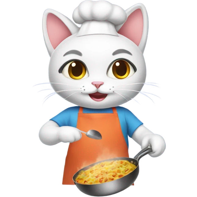 cooking kitty emoji