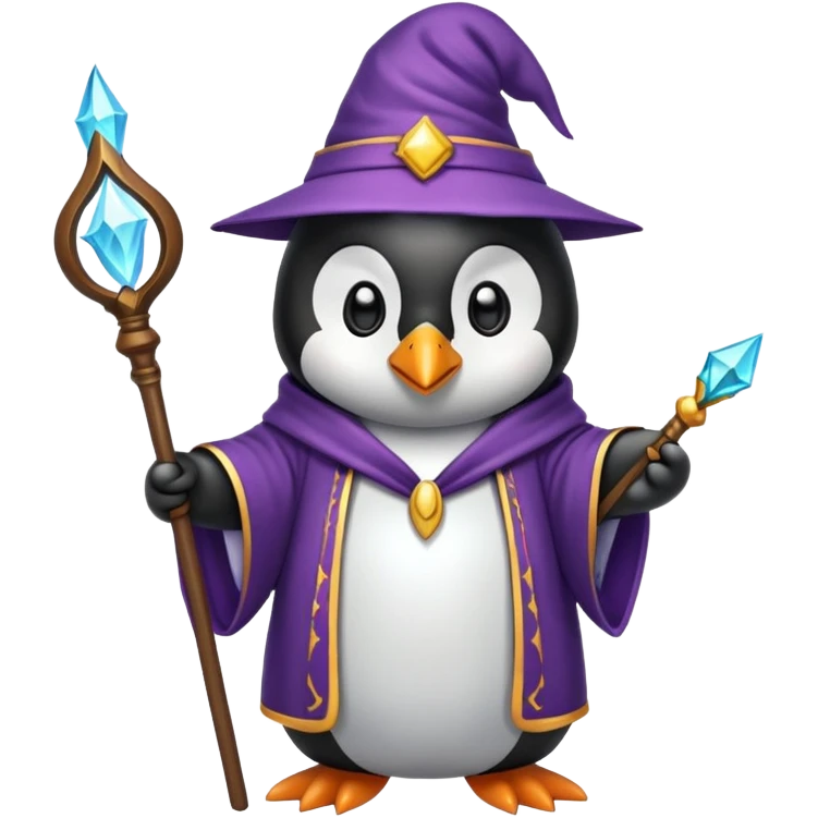penguin wizard emoji