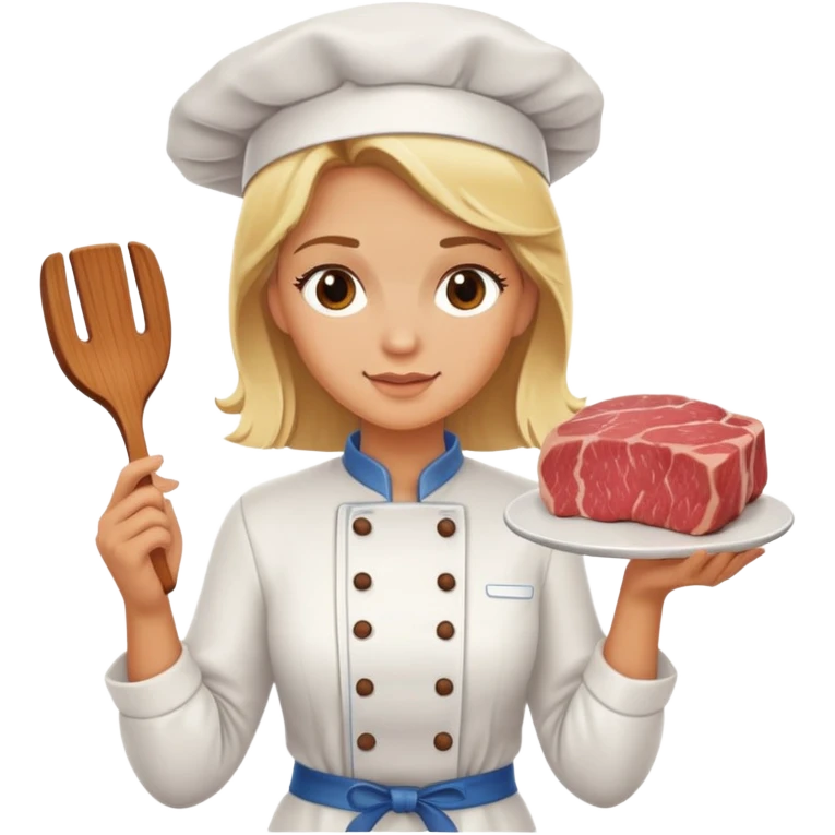 blonde cook beef  emoji