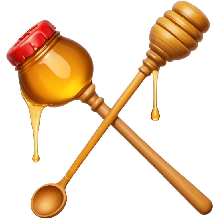 wooden honey dipper emoji