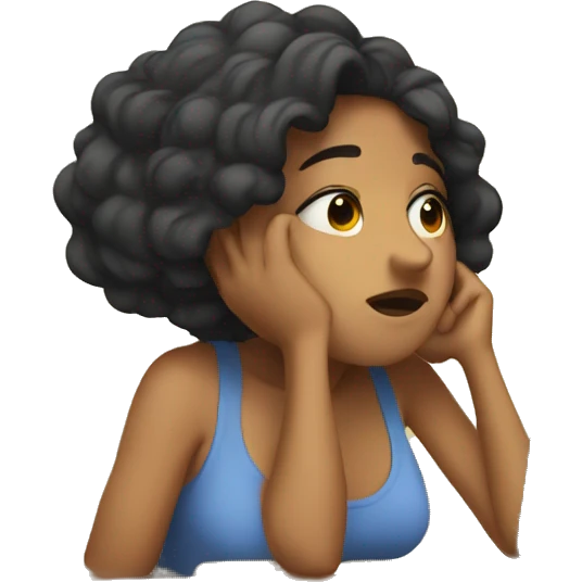 Exhausted Latina  emoji