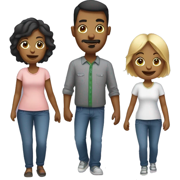 mom and dad with baby emoji