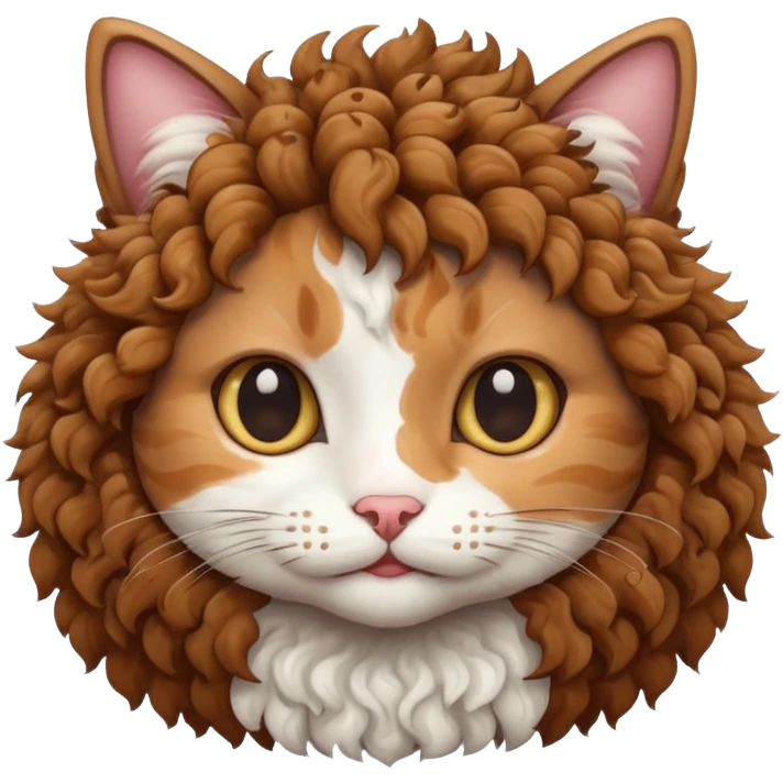 cat with curly hair emoji