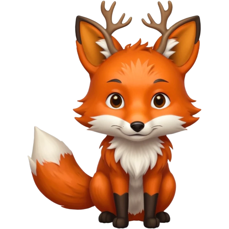 Fox with antlers emoji