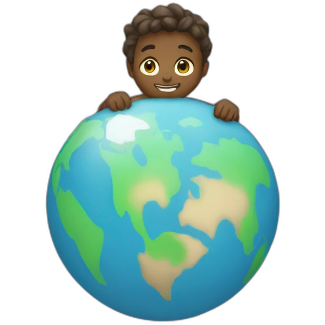 atlas holding the world emoji