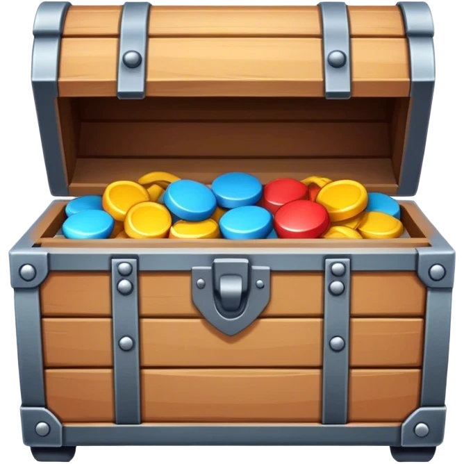 modern chest, casual game, mobile game emoji