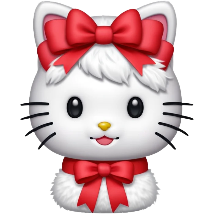 Hello kitty with ribbon  emoji