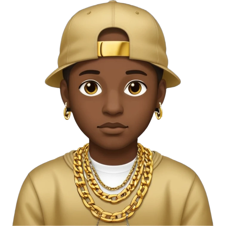 black rapper with a nigger chain emoji