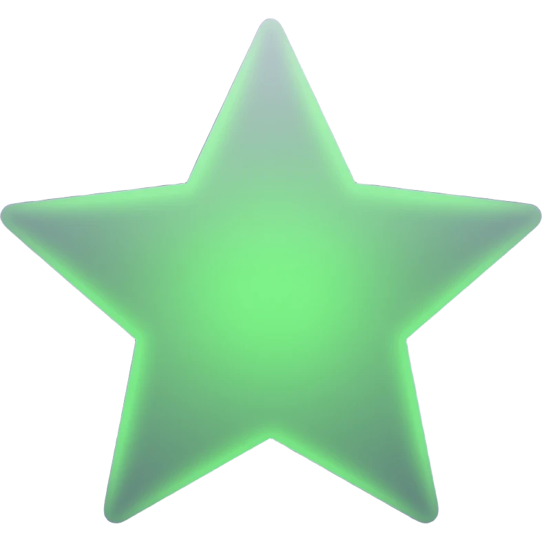 generate the same star but with purple background with rounded green light inside emoji