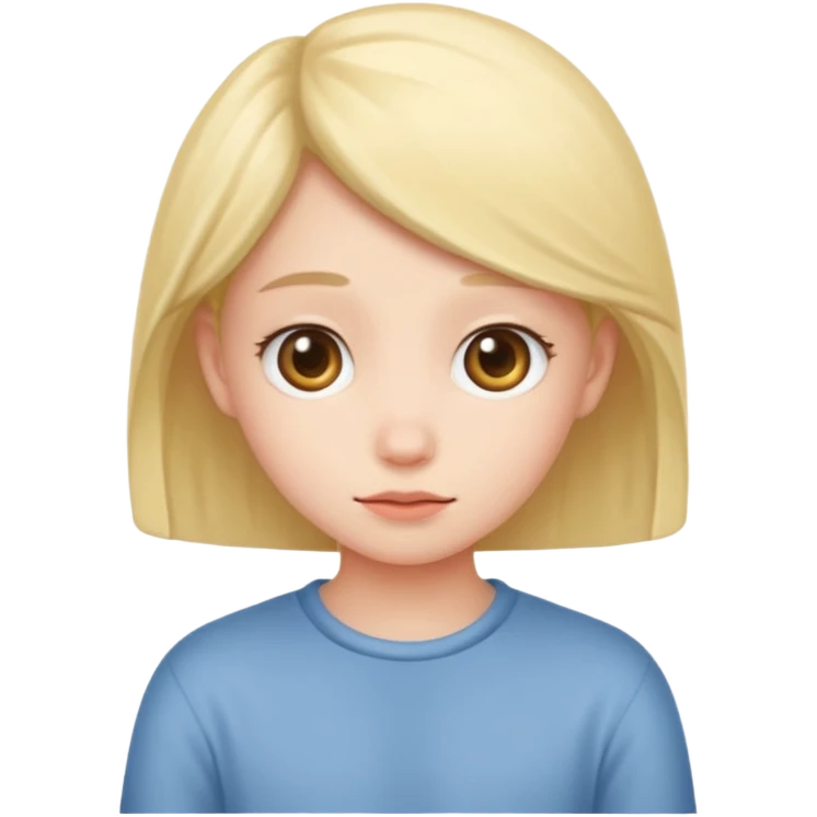 Shy but cute emoji