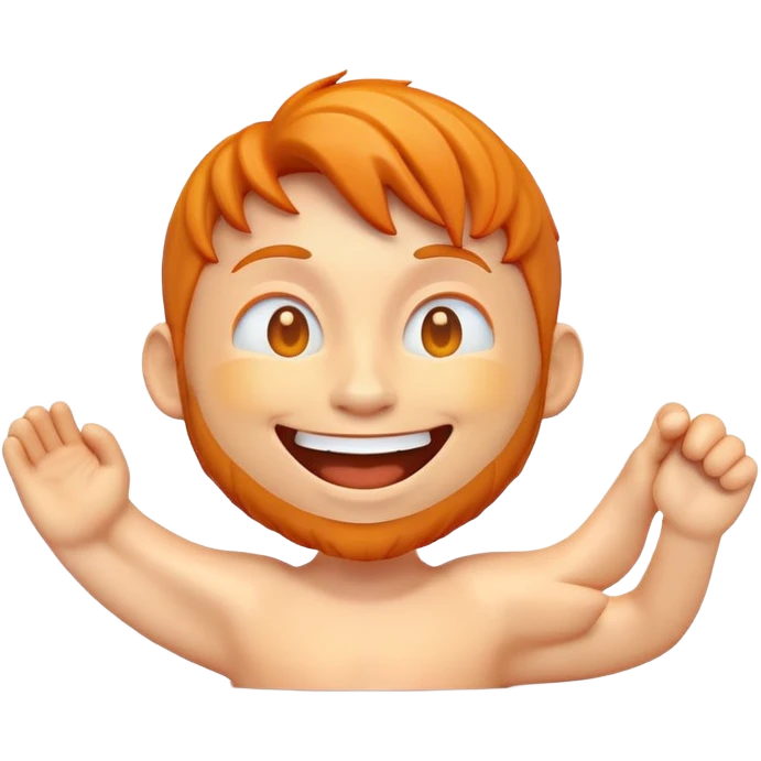 a 3d full ginger emoji emoji