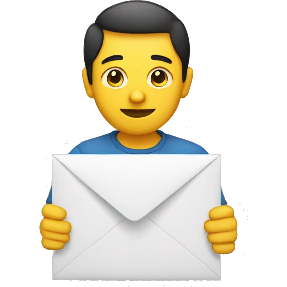 person holding envelope emoji