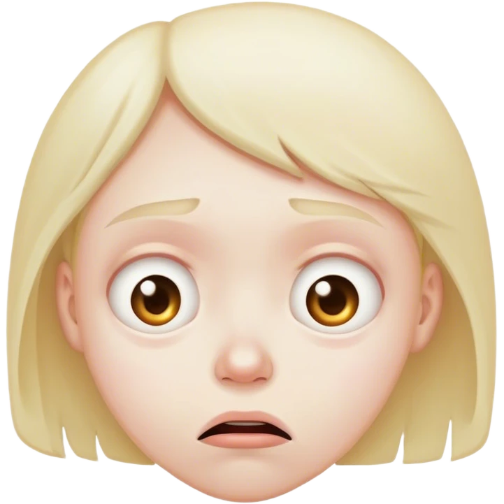 Sad and hungry emoji
