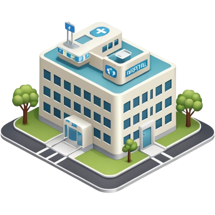 hospital isometric view emoji