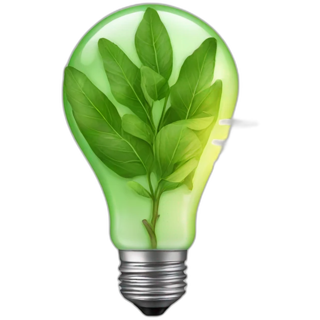 ecological light bulb emoji