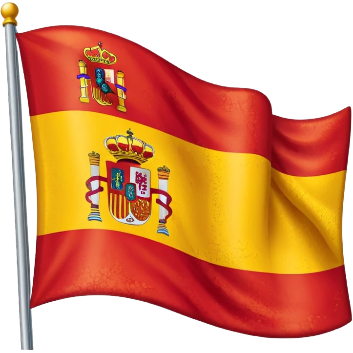 waving spain flag without stick emoji
