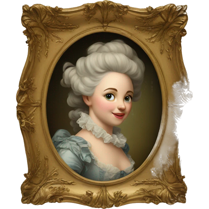 rococo painting in frame emoji