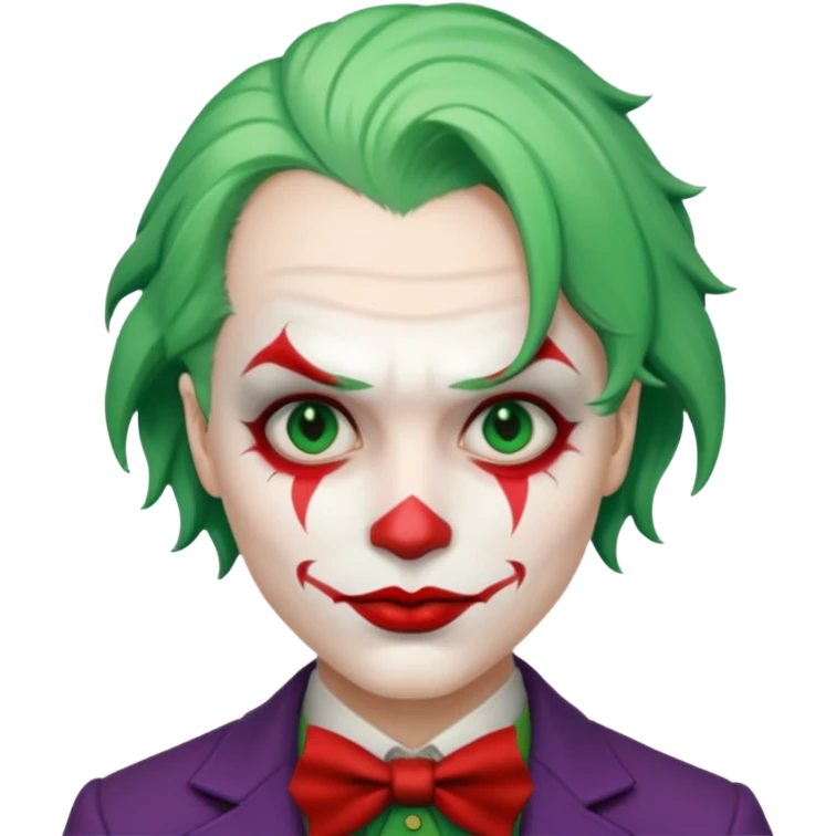 Jocker mais real  rosto branco emoji