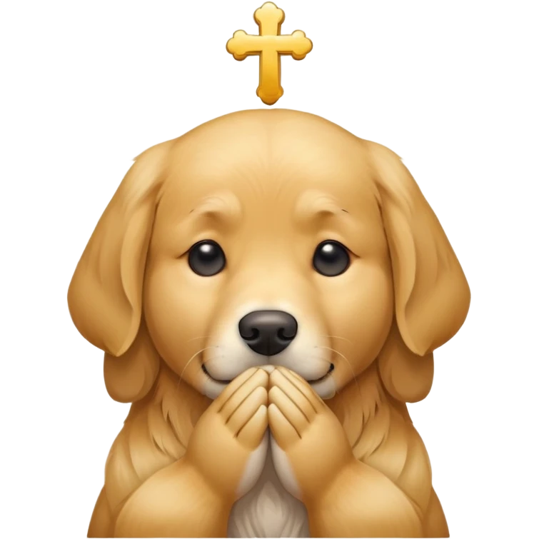 Dog praying  emoji