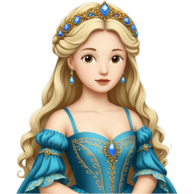  portrait of a Renaissance woman emoji