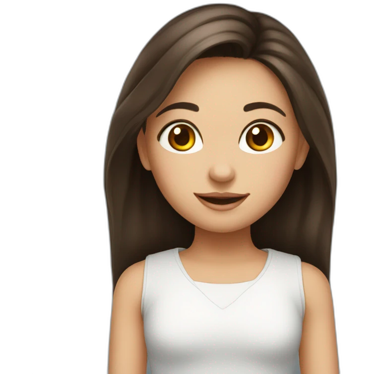 cute-brunette-girl emoji