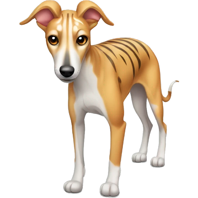 fawn tiger greyhound  emoji