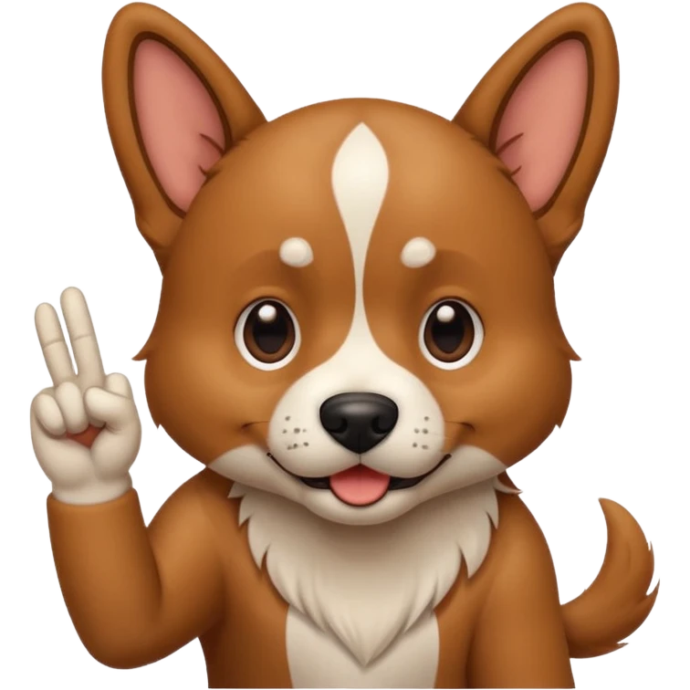 Dog shaking head no and doing this🖕🏻with his hand  emoji