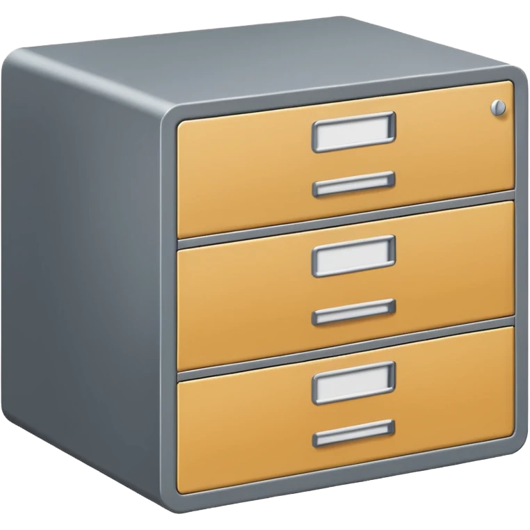 filing cabinet with vertical stacked drawers emoji